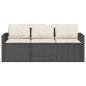 vidaXL 2-tlg. Garten-Essgruppe mit Kissen Schwarz Poly Rattan vidaXL 2-tlg. Garten-Essgruppe mit Kissen Schwarz Poly Rattan