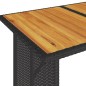 vidaXL 2-tlg. Garten-Essgruppe mit Kissen Schwarz Poly Rattan vidaXL 2-tlg. Garten-Essgruppe mit Kissen Schwarz Poly Rattan