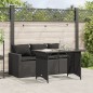 vidaXL 2-tlg. Garten-Essgruppe mit Kissen Schwarz Poly Rattan vidaXL 2-tlg. Garten-Essgruppe mit Kissen Schwarz Poly Rattan