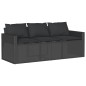 vidaXL 2-tlg. Garten-Essgruppe mit Kissen Schwarz Poly Rattan vidaXL 2-tlg. Garten-Essgruppe mit Kissen Schwarz Poly Rattan