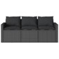 vidaXL 2-tlg. Garten-Essgruppe mit Kissen Schwarz Poly Rattan vidaXL 2-tlg. Garten-Essgruppe mit Kissen Schwarz Poly Rattan