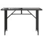 vidaXL 2-tlg. Garten-Essgruppe mit Kissen Schwarz Poly Rattan vidaXL 2-tlg. Garten-Essgruppe mit Kissen Schwarz Poly Rattan