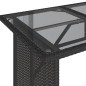vidaXL 2-tlg. Garten-Essgruppe mit Kissen Schwarz Poly Rattan vidaXL 2-tlg. Garten-Essgruppe mit Kissen Schwarz Poly Rattan