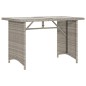 vidaXL 2-tlg. Garten-Essgruppe mit Kissen Hellgrau Poly Rattan vidaXL 2-tlg. Garten-Essgruppe mit Kissen Hellgrau Poly Rattan