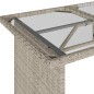 vidaXL 2-tlg. Garten-Essgruppe mit Kissen Hellgrau Poly Rattan vidaXL 2-tlg. Garten-Essgruppe mit Kissen Hellgrau Poly Rattan