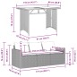 vidaXL 2-tlg. Garten-Essgruppe mit Kissen Hellgrau Poly Rattan vidaXL 2-tlg. Garten-Essgruppe mit Kissen Hellgrau Poly Rattan