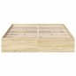 vidaXL Bettgestell mit Schubladen Sonoma-Eiche 160x200cm Holzwerkstoff vidaXL Bettgestell mit Schubladen Sonoma-Eiche 160x200cm Holzwerkstoff