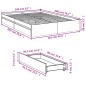 vidaXL Bettgestell mit Schubladen Sonoma-Eiche 160x200cm Holzwerkstoff vidaXL Bettgestell mit Schubladen Sonoma-Eiche 160x200cm Holzwerkstoff