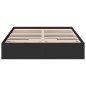 vidaXL Bettgestell mit Schubladen Schwarz 150x200 cm Holzwerkstoff vidaXL Bettgestell mit Schubladen Schwarz 150x200 cm Holzwerkstoff