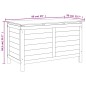 vidaXL Gartentruhe 99x50x56,5 cm Massivholz Tanne vidaXL Gartentruhe 99x50x56,5 cm Massivholz Tanne