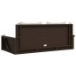vidaXL Hängebank mit Kissen Braun 119x56x48 cm Poly Rattan vidaXL Hängebank mit Kissen Braun 119x56x48 cm Poly Rattan