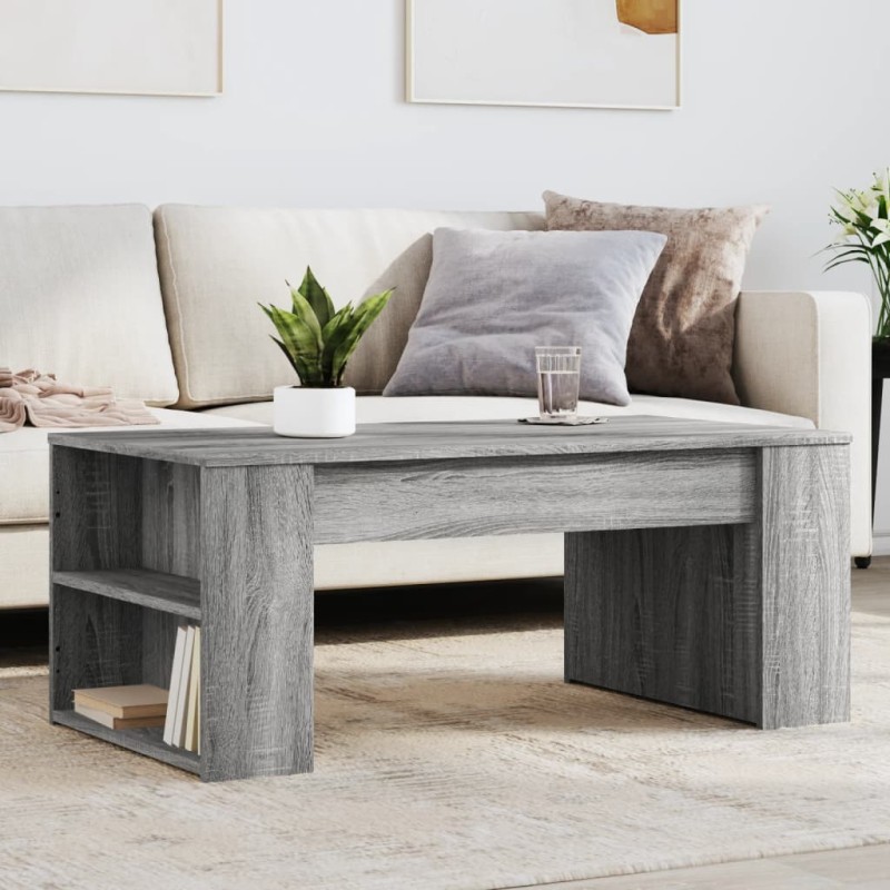 vidaXL Couchtisch Grau Sonoma 102x55x42 cm Holzwerkstoff vidaXL Couchtisch Grau Sonoma 102x55x42 cm Holzwerkstoff
