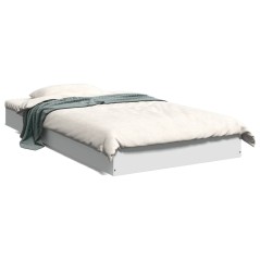 vidaXL Bettgestell Weiß 90x190 cm Holzwerkstoff