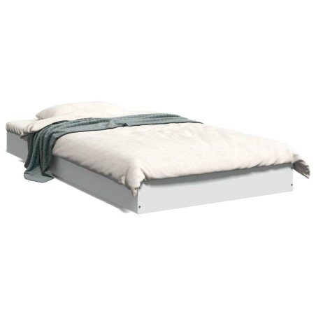 vidaXL Bettgestell Weiß 90x190 cm Holzwerkstoff