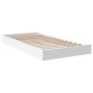 vidaXL Bettgestell Weiß 90x190 cm Holzwerkstoff vidaXL Bettgestell Weiß 90x190 cm Holzwerkstoff