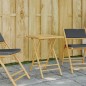 vidaXL Gartentisch Klappbar 55x55x75 cm Bambus vidaXL Gartentisch Klappbar 55x55x75 cm Bambus