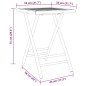 vidaXL Gartentisch Klappbar 55x55x75 cm Bambus vidaXL Gartentisch Klappbar 55x55x75 cm Bambus