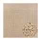 vidaXL Teppich ZIZUR 200x200 cm Jute-Optik Indoor und Outdoor vidaXL Teppich ZIZUR 200x200 cm Jute-Optik Indoor und Outdoor