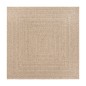 vidaXL Teppich ZIZUR 200x200 cm Jute-Optik Indoor und Outdoor vidaXL Teppich ZIZUR 200x200 cm Jute-Optik Indoor und Outdoor