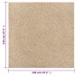 vidaXL Teppich ZIZUR 120x120 cm Jute-Optik Indoor und Outdoor vidaXL Teppich ZIZUR 120x120 cm Jute-Optik Indoor und Outdoor