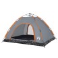 vidaXL Campingzelt 4 Personen Grau und Orange Quick Release vidaXL Campingzelt 4 Personen Grau und Orange Quick Release