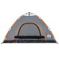 vidaXL Campingzelt 4 Personen Grau und Orange Quick Release vidaXL Campingzelt 4 Personen Grau und Orange Quick Release