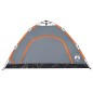 vidaXL Campingzelt 4 Personen Grau und Orange Quick Release vidaXL Campingzelt 4 Personen Grau und Orange Quick Release