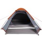 vidaXL Kuppel-Campingzelt 4 Personen Grau und Orange Wasserdicht vidaXL Kuppel-Campingzelt 4 Personen Grau und Orange Wasserdicht