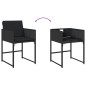 vidaXL 11-tlg. Garten-Essgruppe mit Kissen Schwarz Poly Rattan vidaXL 11-tlg. Garten-Essgruppe mit Kissen Schwarz Poly Rattan