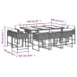 vidaXL 11-tlg. Garten-Essgruppe mit Kissen Schwarz Poly Rattan vidaXL 11-tlg. Garten-Essgruppe mit Kissen Schwarz Poly Rattan
