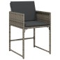 vidaXL 11-tlg. Garten-Essgruppe mit Kissen Grau Poly Rattan vidaXL 11-tlg. Garten-Essgruppe mit Kissen Grau Poly Rattan