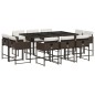 vidaXL 11-tlg. Garten-Essgruppe mit Kissen Braun Poly Rattan vidaXL 11-tlg. Garten-Essgruppe mit Kissen Braun Poly Rattan