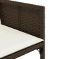 vidaXL 13-tlg. Garten-Essgruppe mit Kissen Braun Poly Rattan vidaXL 13-tlg. Garten-Essgruppe mit Kissen Braun Poly Rattan