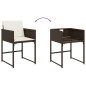 vidaXL 13-tlg. Garten-Essgruppe mit Kissen Braun Poly Rattan vidaXL 13-tlg. Garten-Essgruppe mit Kissen Braun Poly Rattan