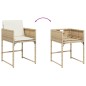 vidaXL 11-tlg. Garten-Essgruppe mit Kissen Beige Poly Rattan vidaXL 11-tlg. Garten-Essgruppe mit Kissen Beige Poly Rattan