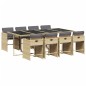 vidaXL 9-tlg. Garten-Essgruppe mit Kissen Beigemischung Poly Rattan vidaXL 9-tlg. Garten-Essgruppe mit Kissen Beigemischung Poly Rattan