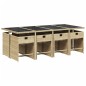vidaXL 9-tlg. Garten-Essgruppe mit Kissen Beigemischung Poly Rattan vidaXL 9-tlg. Garten-Essgruppe mit Kissen Beigemischung Poly Rattan