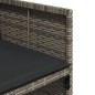 vidaXL 9-tlg. Garten-Essgruppe mit Kissen Grau Poly Rattan vidaXL 9-tlg. Garten-Essgruppe mit Kissen Grau Poly Rattan