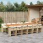 vidaXL 13-tlg. Garten-Essgruppe mit Kissen Beige Poly Rattan vidaXL 13-tlg. Garten-Essgruppe mit Kissen Beige Poly Rattan