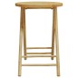 vidaXL 3-tlg. Bistro-Set Klappbar mit Dunkelgrauen Kissen Bambus vidaXL 3-tlg. Bistro-Set Klappbar mit Dunkelgrauen Kissen Bambus