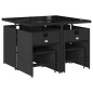 vidaXL 9-tlg. Garten-Essgruppe mit Kissen Schwarz Poly Rattan vidaXL 9-tlg. Garten-Essgruppe mit Kissen Schwarz Poly Rattan