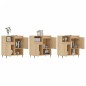Sideboards 3 Stk. Sonoma-Eiche Holzwerkstoff Sideboards 3 Stk. Sonoma-Eiche Holzwerkstoff
