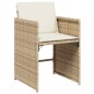 vidaXL 15-tlg. Garten-Essgruppe mit Kissen Beige Poly Rattan vidaXL 15-tlg. Garten-Essgruppe mit Kissen Beige Poly Rattan