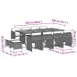 vidaXL 13-tlg. Garten-Essgruppe mit Kissen Schwarz Poly Rattan vidaXL 13-tlg. Garten-Essgruppe mit Kissen Schwarz Poly Rattan