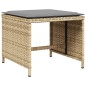 vidaXL 17-tlg. Garten-Essgruppe mit Kissen Beigemischung Poly Rattan vidaXL 17-tlg. Garten-Essgruppe mit Kissen Beigemischung Poly Rattan
