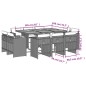 vidaXL 11-tlg. Garten-Essgruppe mit Kissen Beige Poly Rattan vidaXL 11-tlg. Garten-Essgruppe mit Kissen Beige Poly Rattan