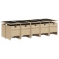 vidaXL 15-tlg. Garten-Essgruppe mit Kissen Beige Poly Rattan vidaXL 15-tlg. Garten-Essgruppe mit Kissen Beige Poly Rattan