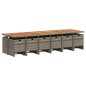 vidaXL 17-tlg. Garten-Essgruppe mit Kissen Grau Poly Rattan vidaXL 17-tlg. Garten-Essgruppe mit Kissen Grau Poly Rattan