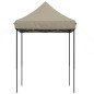 vidaXL Partyzelt Faltbar Pop-Up Taupe 200x200x306 cm vidaXL Partyzelt Faltbar Pop-Up Taupe 200x200x306 cm