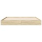 vidaXL Bettgestell ohne Matratze Sonoma-Eiche 120x190 cm Holzwerkstoff vidaXL Bettgestell ohne Matratze Sonoma-Eiche 120x190 cm Holzwerkstoff